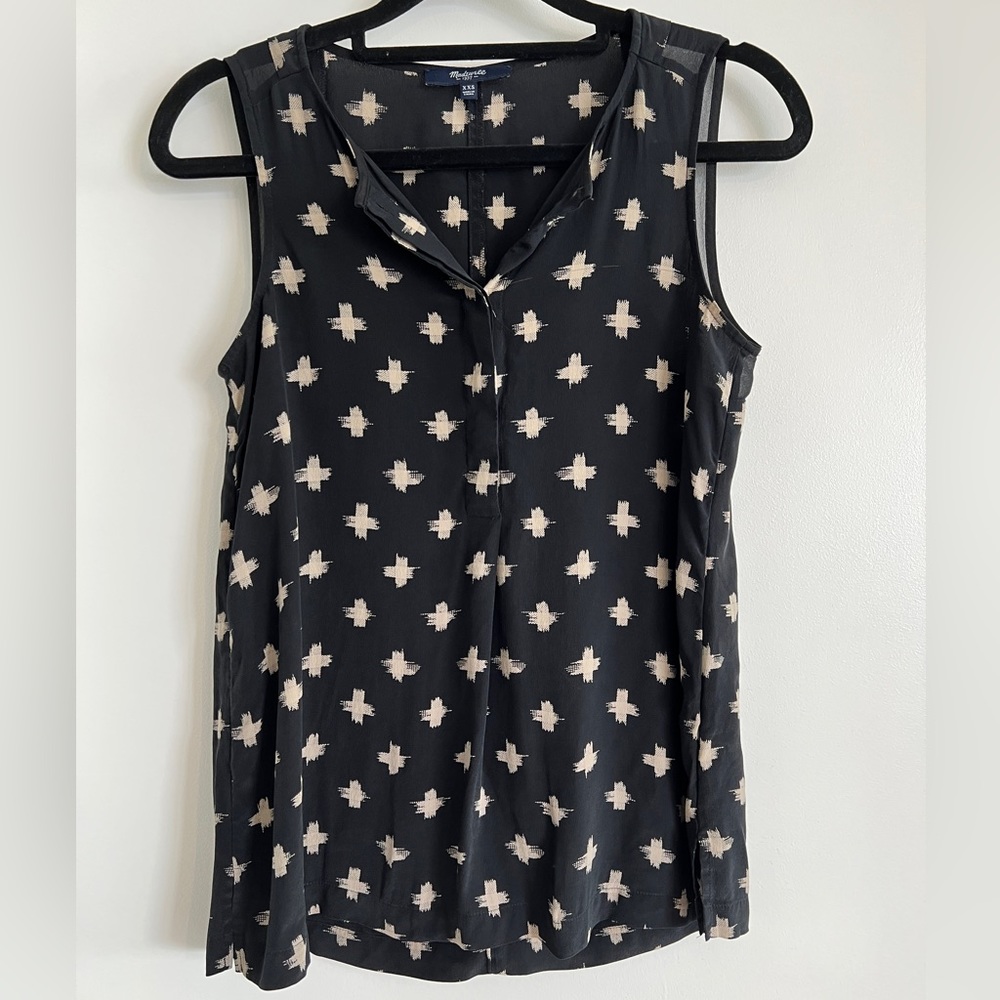 Madwell Silk Sleeveless Blouse